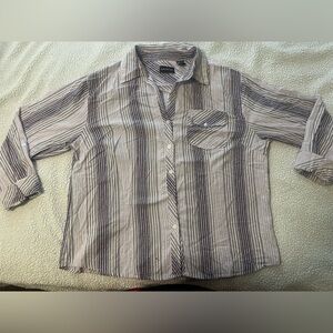 Elegant Striped Button Down Shirt